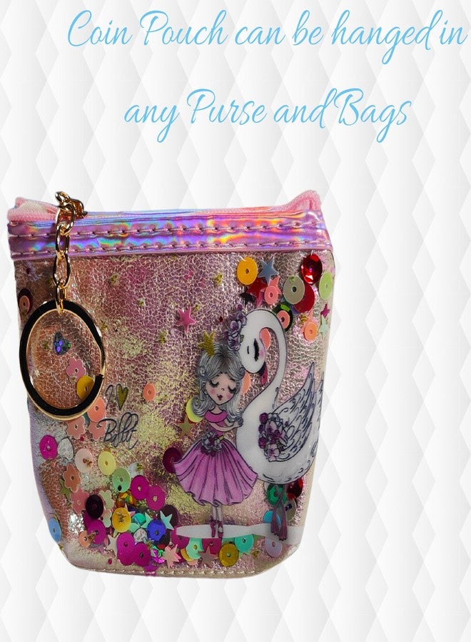 ZAFCO Cute Coin Pouch Keychain Keyrings Stone Studded Gift Bag Pendent Accessories for Girls Women Multicolor(Pack of 1) - Image 5